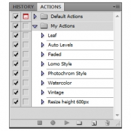 Using Photoshop Actions