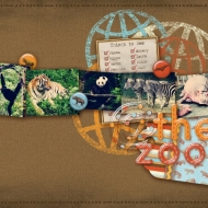@ The Zoo - A Digital Scrapbook Page by Marisa Lerin
