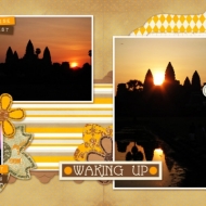 Waking Up - A Digital Scrapbook Page by Marisa Lerin