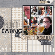 Good Eating in Germany - A Digital Scrapbook Page by Marisa Lerin