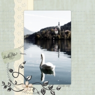 Swan Lake - A Digital Scrapbook Page by Marisa Lerin
