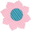 Pink Polka Dot Flower 2